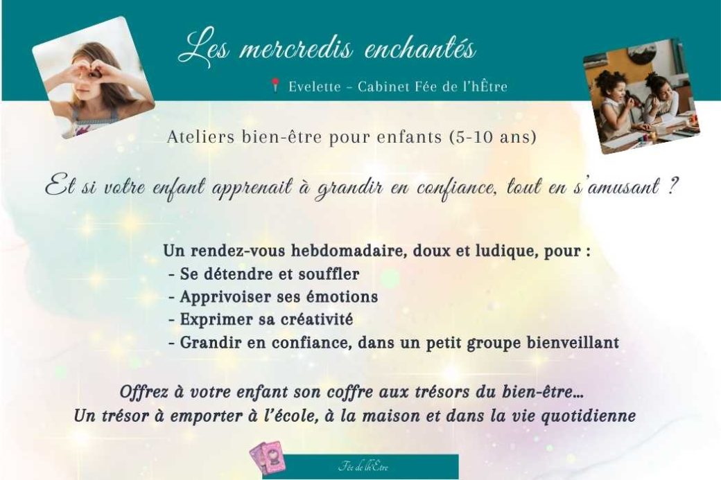 Les mercredis enchantés, ateliers bien-être pour enfants de 5 à 10 ans, Evelette (Ohey)
